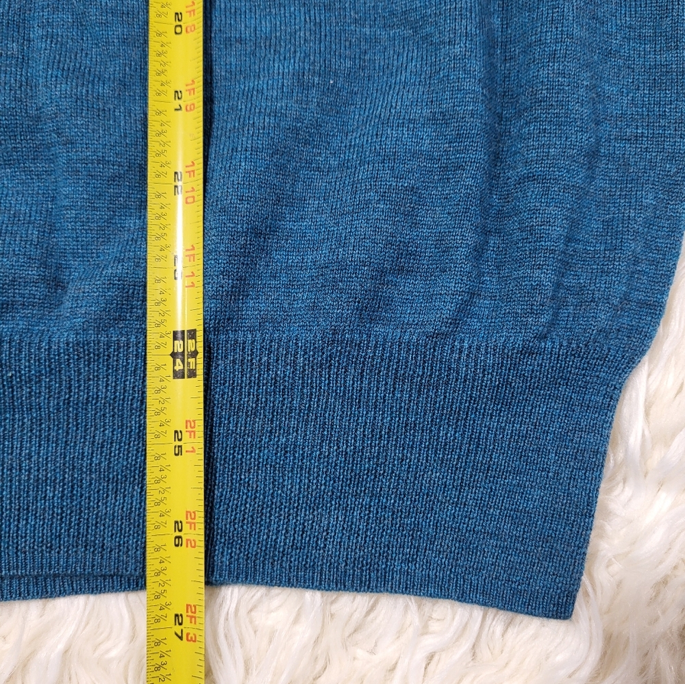 Peter Millar Sweater Vest Mens Medium Knit 100 % Merino Wool Blue Golf - Picture 9 of 16